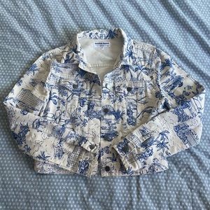 American apparel short jeans jacket size M women
